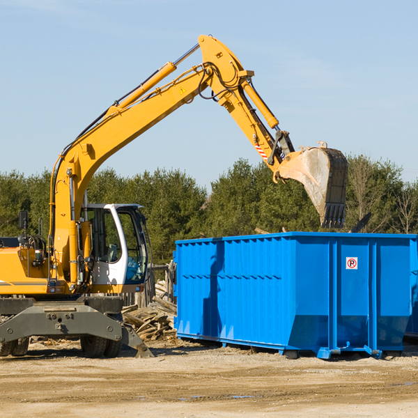 what size residential dumpster rentals are available in Burlington KS